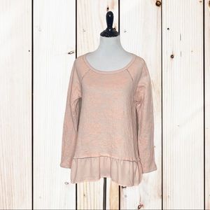 Miss Chievous fading pink raglan Sweatshirt-Size Medium (Jr.)